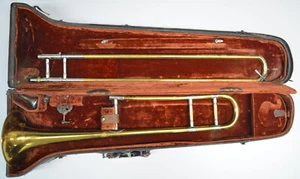 USED F.E. OLDS SPECIAL TENOR TROMBONE, LA CALIF - Picture 1 of 24