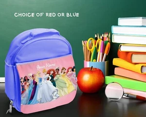 Bolsa de almuerzo escolar personalizada para niños Disney Princess nombre impreso - Imagen 1 de 3