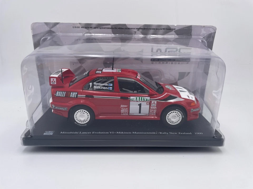 DIE CAST MITSUBISHI LANCER EVOLUTION VI MAKINEN NEW ZELAND 1999 - SCALA 1/24 - Immagine 1 di 3