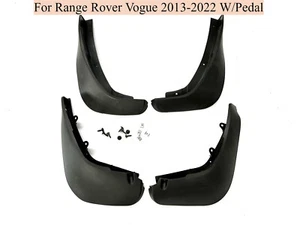 4x Front & Rear Splash Guards Mud Flaps For Range Rover Vogue 2013-2022 W/Pedal - Picture 1 of 4