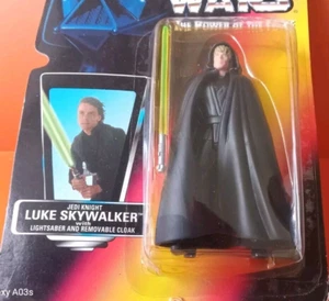 Star Wars POTF Luke Skywalker Jedi Knight 1996 Kenner Red Card Action Figure New - Picture 1 of 4