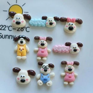 20Pcs Mixed Resin Cartoon Dogs Puppy Flatback Buttons for Craft Hair Clips Decor - Picture 1 of 9