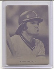 2011 Leaf Pete Rose Collection Black Plate Card #19 'Foul Ball!?'