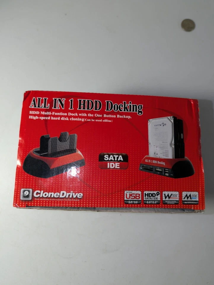 ALL IN 1 HDD Docking - SATA/IDE IS 2.0/ESATA DUAL HDD - Image 1 of 2