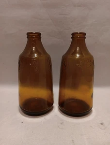 2 Vintage Amber Glass Kloster Cerveza De Barril Beer Bottles EMPTY - Picture 1 of 10
