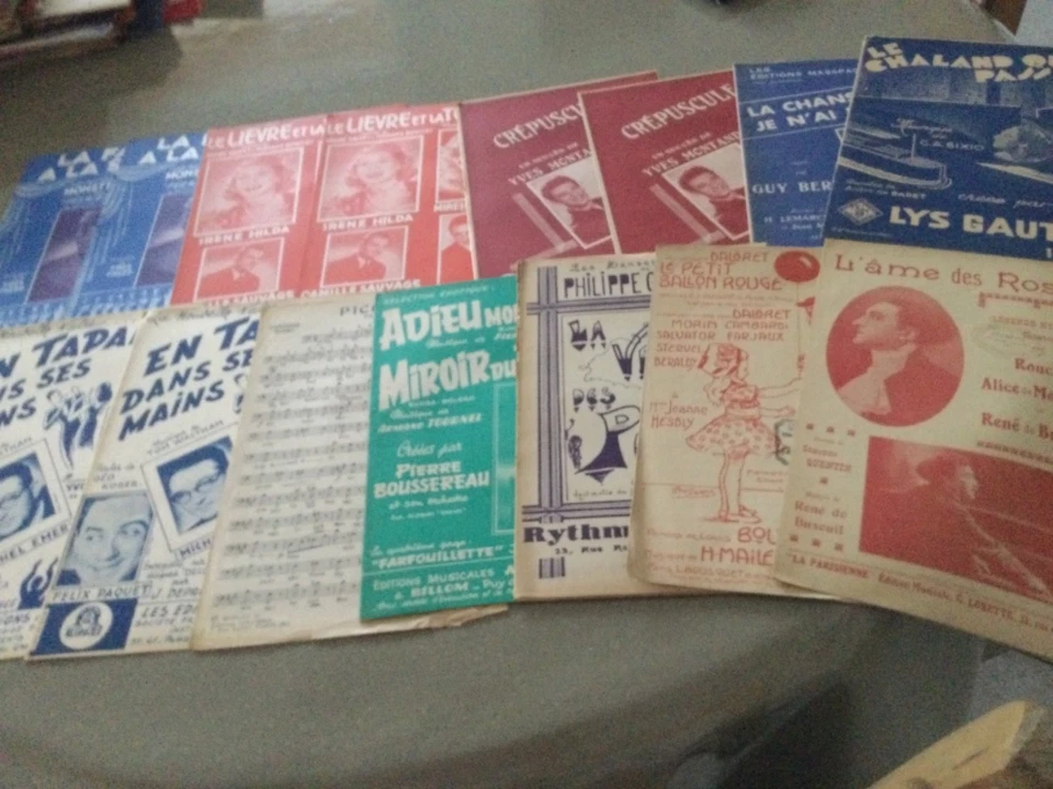 LOT DE 15 PARTITIONS ANCIENNES  - Photo 1/1