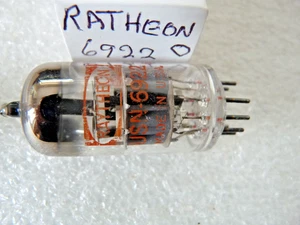 Raytheon  6DJ8 ECC88  USED O Tube Amplitrex Test GM% 74 81 Feb24 - Picture 1 of 3