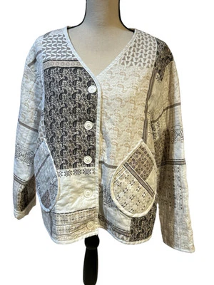 Chaqueta acolchada para mujer COMO VINTAGE azul tostado crema talla XXL Foto 1 de 3