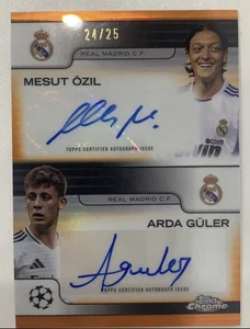 2024-25 Topps Chrome Mesut Ozil Arda Guler Dual Auto Real Madrid 24/25 - Picture 1 of 2