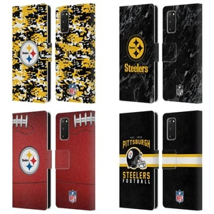 OFFICIAL NFL PITTSBURGH STEELERS GRAPHICS LEATHER BOOK CASE FOR SAMSUNG PHONES 2 - Picture 1 of 10