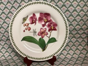 Portmeirion BOTANIC GARDEN Melamine Dinner Plate ORCHID 11” EUC - Picture 1 of 5
