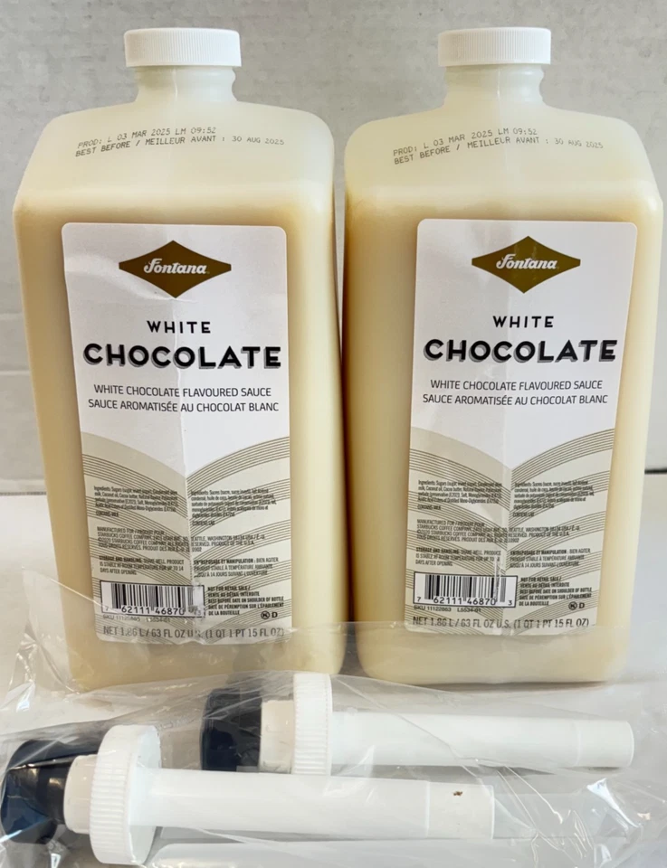 Salsa moca de chocolate blanco Fontana de Starbucks con bomba (2 botellas) BBD 30/08/25 Foto 1 de 3