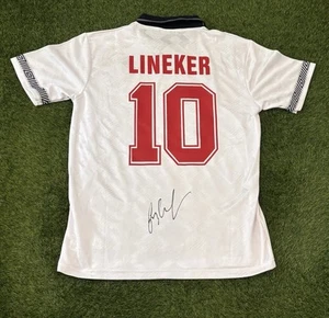 Gary Lineker Signed England 1990 Home Shirt - Picture 1 of 2