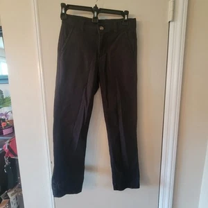 IZOD Chino Pants Boys size 10 regular Black Straight Leg Pockets EUC - Picture 1 of 3