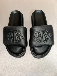 Christian Dior Sandals Slippers Made In Italy 100% Calfskin Leather Size 44 - Picture 1 of 19