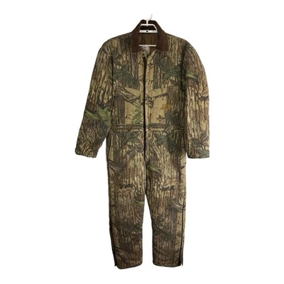 Duxbak Insulated Camo Coveralls Men's Large Regular Chest Large Insulated Zip - Image 1 of 4