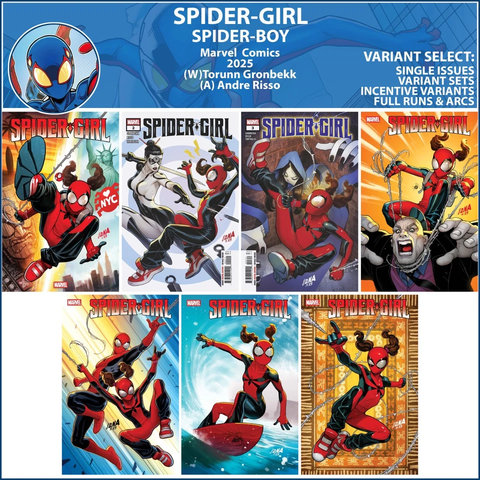Spider-Girl (2025) #1 2 3 4 5 6 7 Marvel Comics SELECCIONAR PORTADA Foto 1 de 1