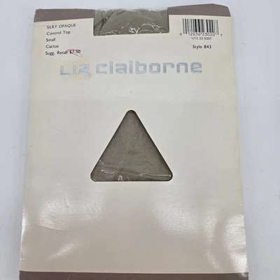 Vintage Liz Claiborne Silky Opaque Control Top Pantyhose Cactus Small Style 843 - Image 1 of 2