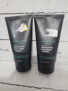 2X Nuevo en Caja Urban Skin Rx Hombres Exfoliante Diario Jabón Facial y Exfoliante 5.1 OZ - Imagen 1 de 1