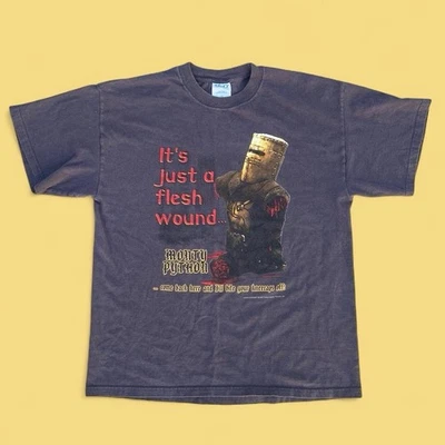 Camisa Promocional De Colección Y2K 2001 Monty Python & The Holy Grail The Black Knight Película L Foto 1 de 4