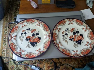 Two 1880s Impressed DOULTON BURSLEM England ALMA Pattern 8" Lunch/Salad Plates - Bild 1 von 5