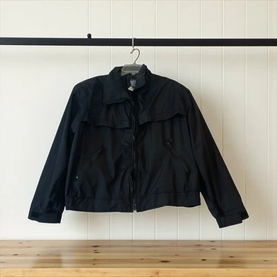 Jaqueta masculina vintage Hidden Agenda I Spiewak XL vinil preto anos 80 anos 90 feita nos EUA LER - Imagem 1 de 4