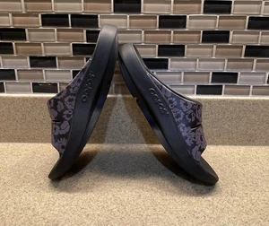 OOFOS Ooahh Recovery Slide Purple Flowers Women's Size 8 - Bild 1 von 15