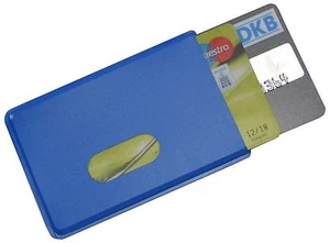 Funda para tarjeta EC caja doble para 2 tarjetas bancarias azul ESTABLE funda para tarjeta de crédito Perso 1A - Imagen 1 de 4