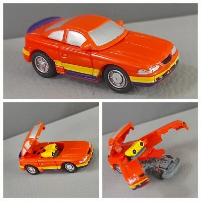 Retro Miniature Transforming Robot Car O.S.F.T. 1999 Red Toy Sportscar RARE FIND - Image 1 of 4