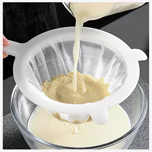 Kitchen Ultra-Fine Nylon Mesh Strainer Food Yogurt Mesh Sieve Plastic Mesh Colan - Picture 1 of 7