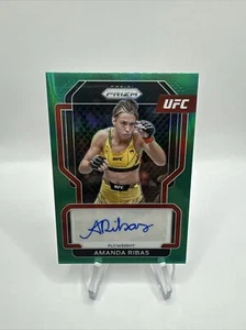 2022 UFC Prizm Amanda Ribas Autograph Auto Green Prizm SG-ARB - Picture 1 of 2