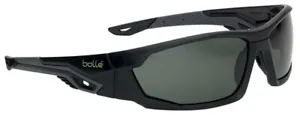 Bolle Mercuro Safety Glasses, Black Frame, Polarized Smoke Lens, ANSI Z87.1 - Picture 1 of 4