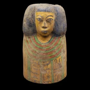 XX-Grande Antiguo Egipto Placa de Pared MÁSCARA DE MADERA Figura del ANTIGUO EGIPCIO... ÚNICO - Imagen 1 de 9