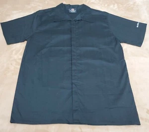 Bacardi Limon mens button shirt Mens LARGE Black embroidered short sleeve - Picture 1 of 4