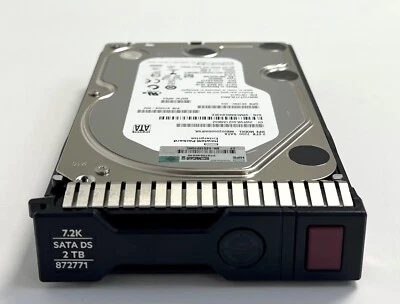 HPE 2TB SATA 6G 872489-B21 Midline 7.2K 3.5" Hard Drive - Image 1 of 4