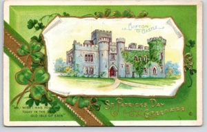 POSTAL DEL DÍA DE SAN PATRICK Castillo de Caftan, en relieve - Imagen 1 de 2