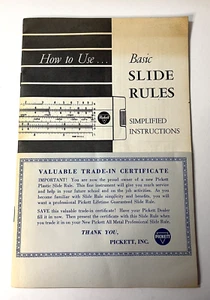 How to Use ... Basic Slide Rules Simplified Instructions ~ PIickett - Picture 1 of 7