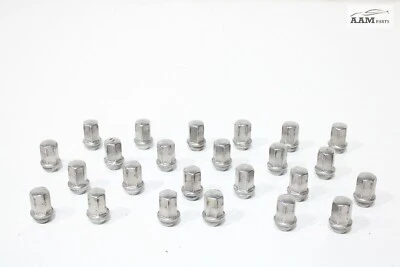 GMC ACADIA 2017-2023 RUEDA LLANTA TUERCA PERNO PLATA JUEGO DE 24 OEM Foto 1 de 4