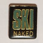 Ski Naked Pin Back, Tack Pin, Hat Pin, Lapel Pin