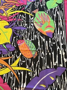 2 Fandom-Spectrix Fabric Panels Bright Colors Tropical Fish Motif - Picture 1 of 11