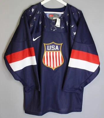 RARE USA UNITED STATES NATIONAL TEAM ICE OLYMPIC 2014 HOCKEY JERSEY SHIRT NIKE M - Image 1 of 4
