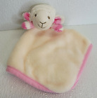 Evergreen Enterprises White Pink Knit Soft Lamb Cream Lovey Security Blanket