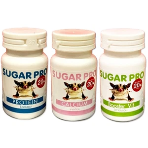 3x Sugar Glider Protein Calc Vitamin Booter Pet Supplement Strong growth formula - Picture 1 of 9