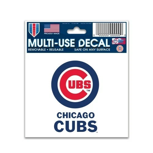CHICAGO CUBS 3"X4" MULTI-USE DECAL PERFECT FOR WINDOWS MLB LICENSED USA SELLER - Image 1 of 1