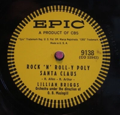 Lillian Briggs  78 RPM / Rock "N"  Roll - Y Polly Santa Claus (40-0524-HS) - Bild 1 von 2