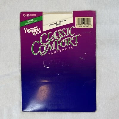 Pantimedias Hanes Too Classic Comfort Sheer Sandalfoot 168 Vintage 1990 AB Foto 1 de 2