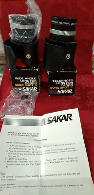 Sakar Wide Angle And Telephoto Lens Set For Canon Sure Shot Camera - Image 1 of 4