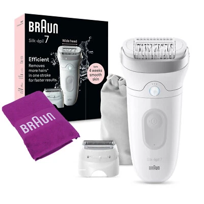 BRAUN Epilierer Silk-épil 7 7-041 inkl. Handtuch Haarentfernung Rasierer