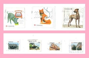 Stamps Canada USA DOG CAT 🐕 🐶 🐱 🐈 pets wild animals Canadian - Picture 1 of 1