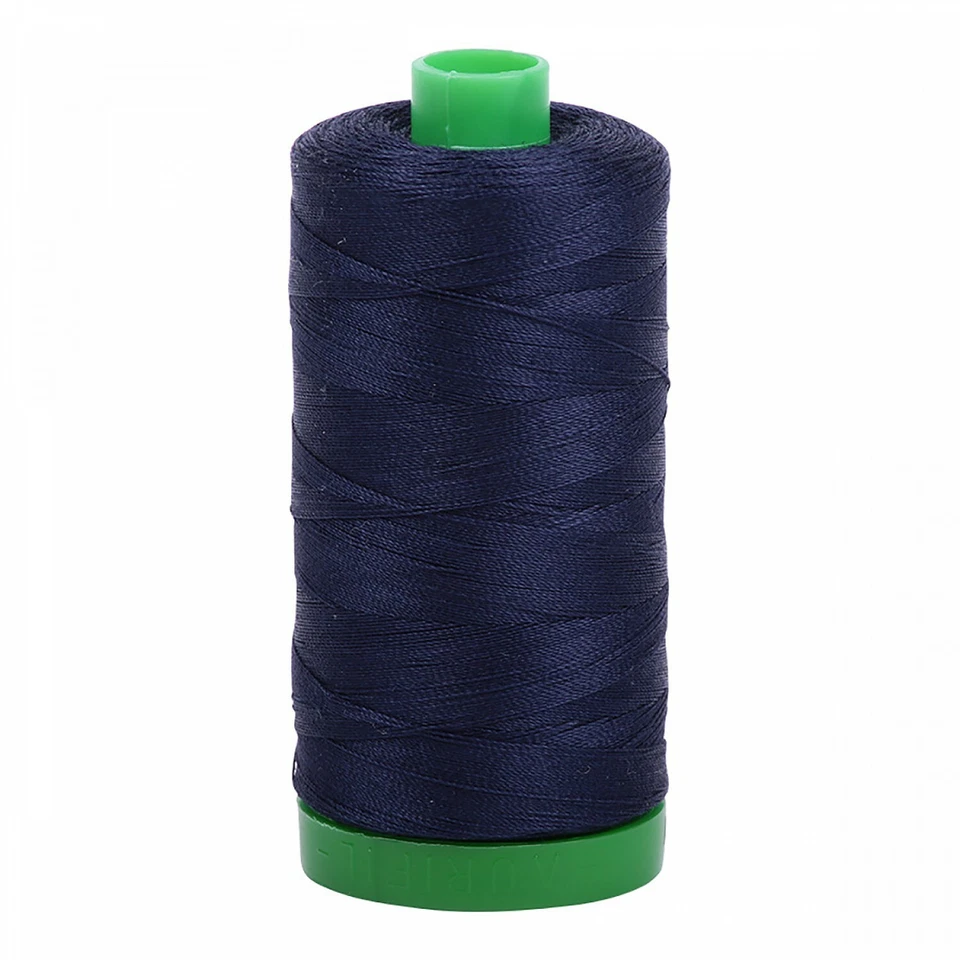 Aurifil Mako 40 wt Cotton Thread - 1094 yds - Very Dark Navy - Image 1 of 1